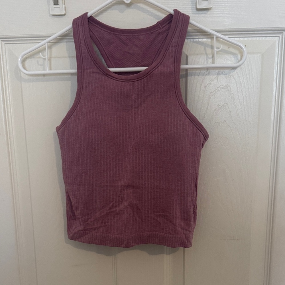 Lululemon ebb to street cropped racer back